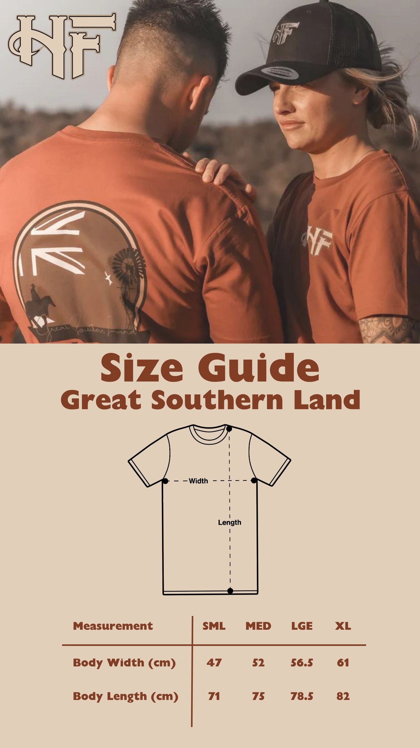 Great Southern Land T-Shirt - Clay